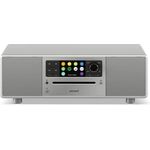 sonoro Prestige Kompaktanlage mit CD Player, Bluetooth und Internetradio (UKW, WLAN, DAB Plus, Spotify, Amazon, Deezer) Silber