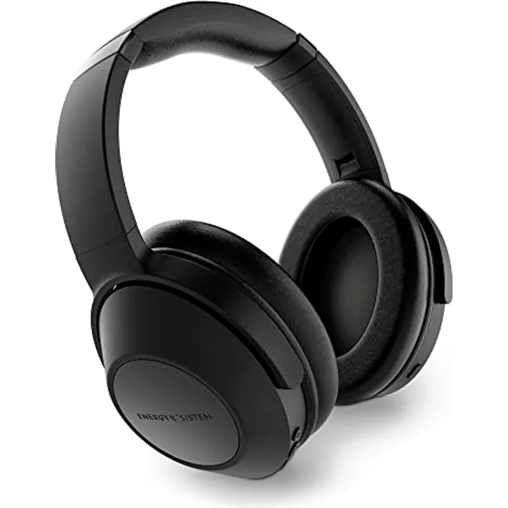 Energy Sistem Headphones BT Travel 6 ANC Kopfhörer, kabellose Helme, Schwarz - Active Noise Cancelling, Isolierkissen, Quick Charge