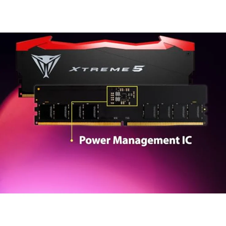 Patriot Viper Xtreme 5 (2 x 24GB, 7600 MHz, DDR5-RAM, DIMM), RAM, Schwarz – Bild 6