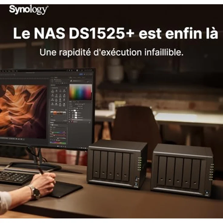 Synology Diskstation NAS DS1525+, 5-Bay Netzwerkspeicher mit erweiterbarem RAM und hoher Datensicherheit – Bild 4