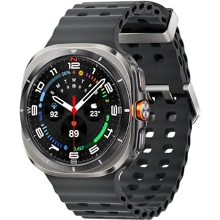 Samsung Galaxy Watch Ultra 2025 LTE Smartwatch, 47 mm Titanium Silber, Saphirglas, AMOLED, GPS, Health-Tracking, IP68, 100 m wasserdicht – Bild 2