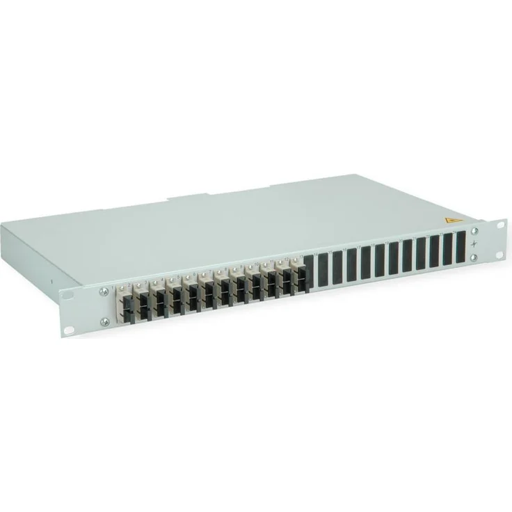 Telegärtner BASIS LWL-Panel, 12x SC Duplex Kupplungen, beige, OM2