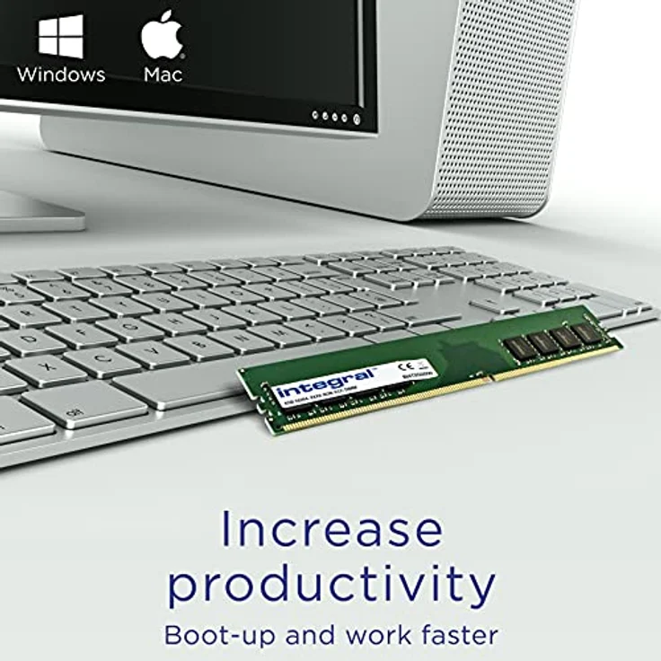 Integral 32GB DDR4 RAM 3200MHz DIMM, PC-Desktop-Arbeitsspeicher-Modul für schnelles Multitasking und Kompatibilität mit Windows 11 – Bild 2