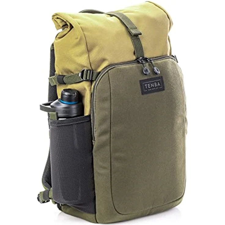 Tenba Rucksack Fulton v2 14L, Fotorucksack für DSLR und spiegellose Kameras, braun, mit Laptopfach bis 14 Zoll und Rolltopöffnung – Bild 7