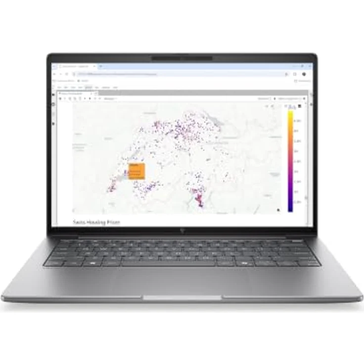HP ZBook 8 G2a 14 DK3A5ET, 14" WQXGA IPS Laptop, AMD Ryzen AI 9 HX PRO 470, 64GB RAM, 1TB SSD, Windows 11 Pro, silber – Bild 2