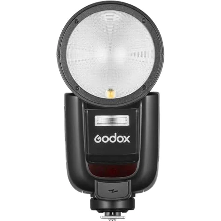GODOX V1PRO S - Round Head Flash for Sony, 76W Output Power, 2.4GHz X Wireless System, Integrated LED Modeling Lamp, Black – Bild 1