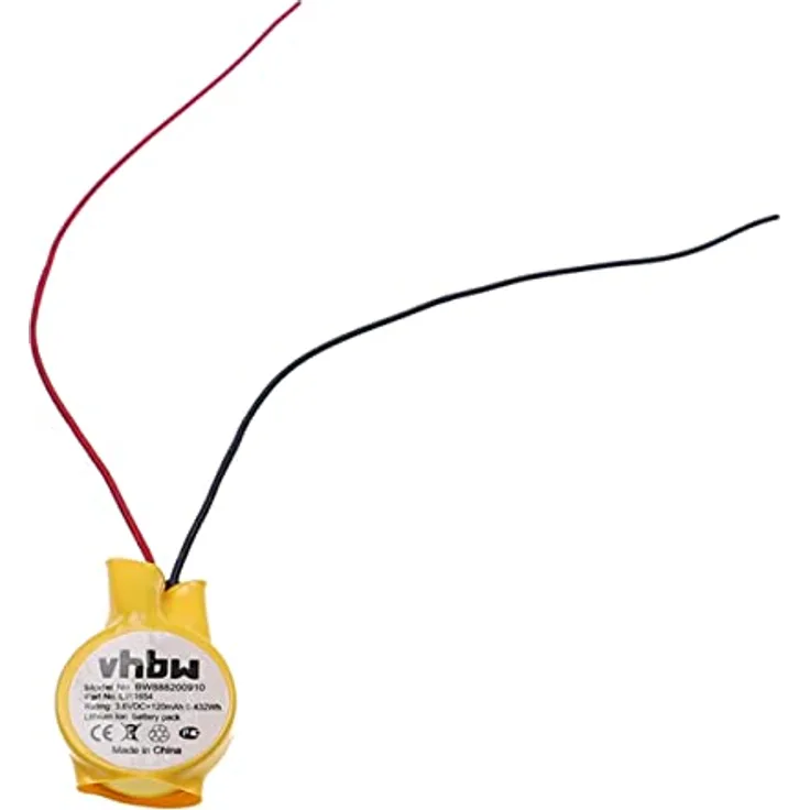 vhbw Akku kompatibel mit Bose SoundSport Pulse, Wireless Headset Kopfhörer (120mAh, 3,7V, Li-Ion) - Ersatzakku mit 120 mAh Kapazität, Lithium-Ion Zell-Typ