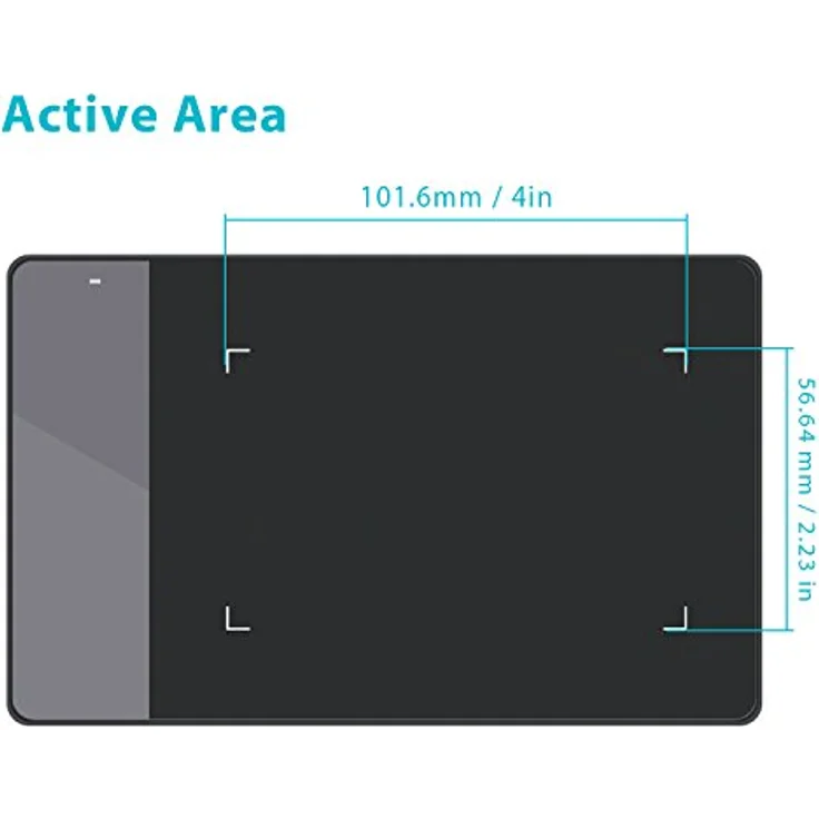 HUION 420 OSU Grafiktablett [inkl. Stift] schwarz - Kompaktes Design, 2048 Druckstufen, ideal für OSU-Spieler – Bild 5