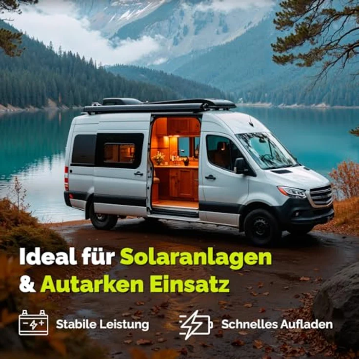 Electronicx Caravan Edition AGM Batterie 100AH 12V - Wartungsfreie Versorgungsbatterie für Wohnmobile, Boote und Solaranlagen – Bild 3