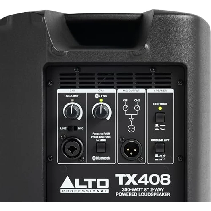 Sonstige Studios Alto TX408, Aktiv PA Lautsprecher mit 350W Verstärker für klaren Sound, Schwarz – Bild 13