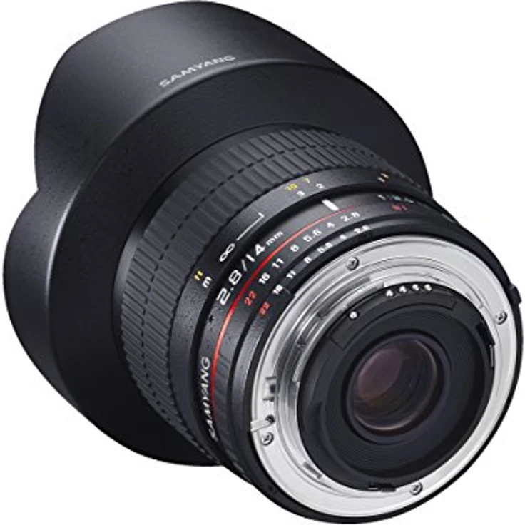 Samyang 14-2,8 Objektiv DSLR Canon EF AE manueller Fokus automatischer Blendenring Fotoobjektiv, Weitwinkelobjektiv schwarz – Bild 4