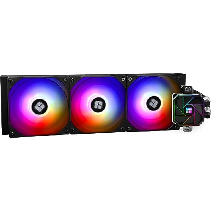 Thermalright WAK Aqua Elite 3, CPU Wasserkühler mit mehrfarbiger LED-Beleuchtung, 120 mm Lüfter und maximaler Drehzahl von 3300 U/min, Schwarz – Bild 1
