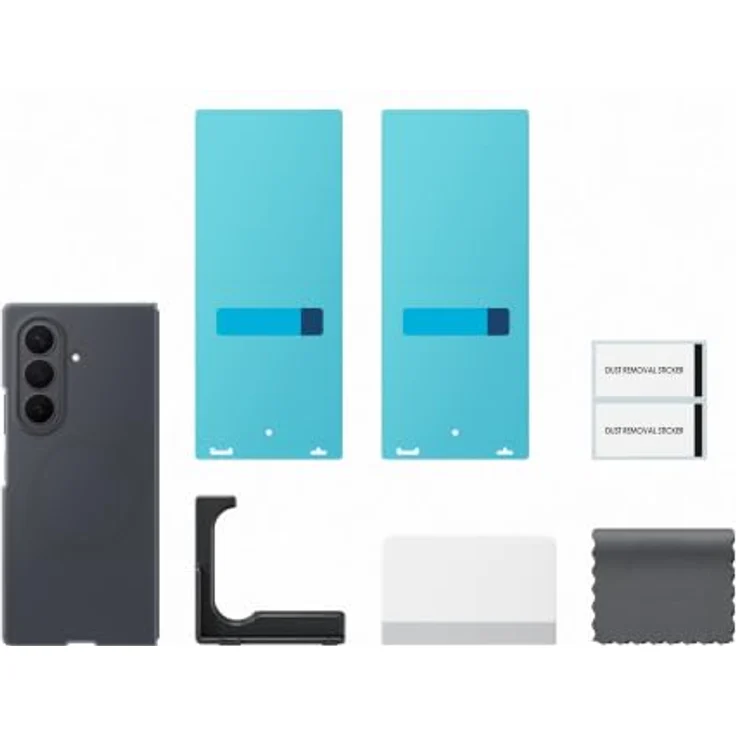 Samsung Galaxy Z Fold8 Ultra Silicone Magnet Case, graues Silikon mit integriertem Magnet und Anti-reflecting Film für Frontdisplay – Bild 5