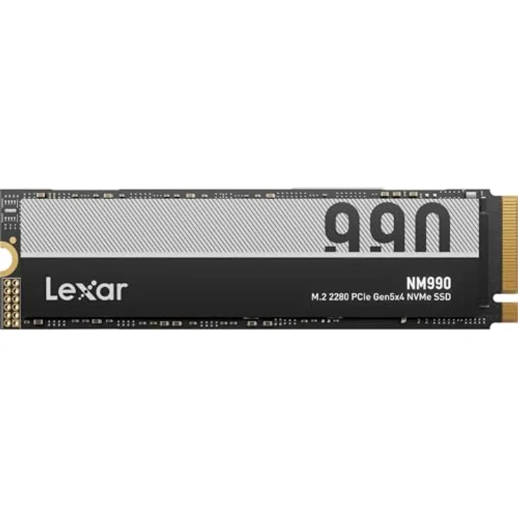 Lexar NM990 PRO, 2000 GB M.2 2280 NVMe SSD mit PCIe Gen5-Schnittstelle für hohe Datenübertragungsraten