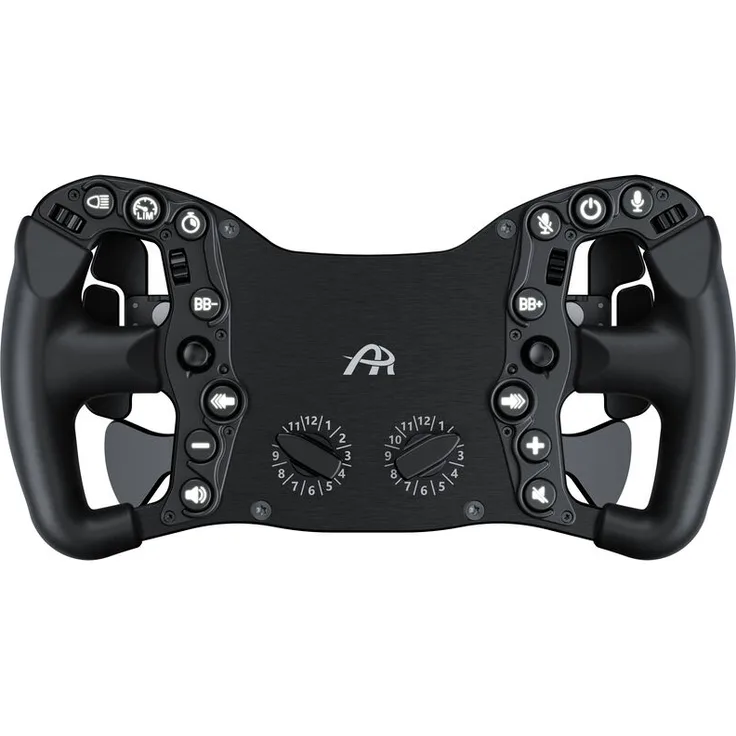Ascher Racing McLaren Artura Pro-USB Black Edition Lenkrad, 300 mm, ergonomischer Gummi, 28 Steuerelemente, telemetriegestützte RGB-Beleuchtung, schwarz