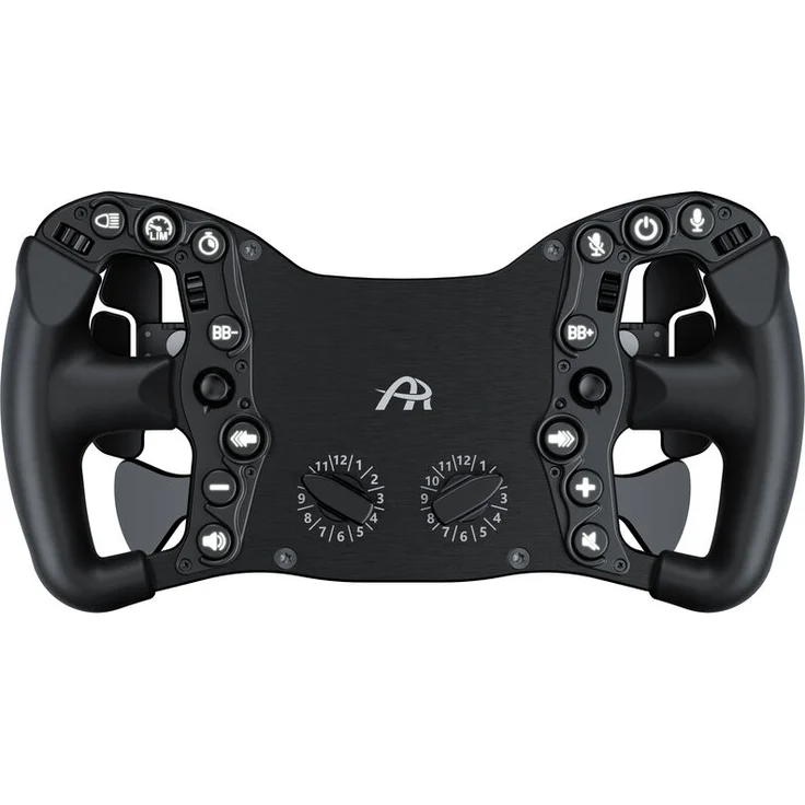 Ascher Racing McLaren Artura Pro-USB Black Edition Lenkrad, 300 mm, ergonomischer Gummi, 28 Steuerelemente, telemetriegestützte RGB-Beleuchtung, schwarz