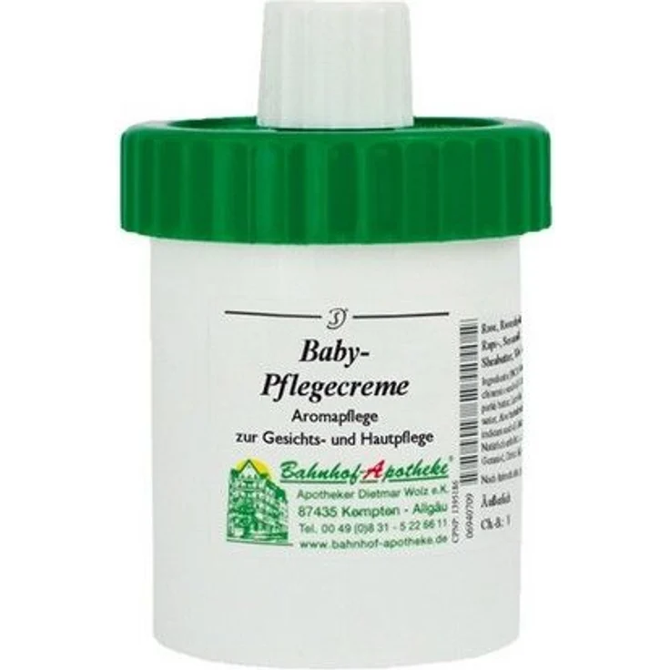 Bahnhof-Apotheke BABY PFLEGECREME, 70 ml, zart-rosig, für Babys & Kleinkinder geeignet und von Hebammen empfohlen