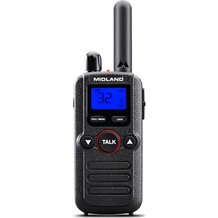Midland BR180 Business Radio, PMR446 Handfunkgerät, äußerst leicht mit drehbarem Gürtelclip, ideal für den Einzelhandel – Bild 1