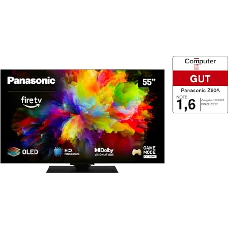 Panasonic TV-55Z80AEZ, Z80 Serie 55 Zoll 4K Ultra HD OLED Smart TV, 2024, Fire TV, Dolby Vision & Atmos, Game Mode Extreme, Alexa Sprachsteuerung, Airplay, Schwarz – Bild 3