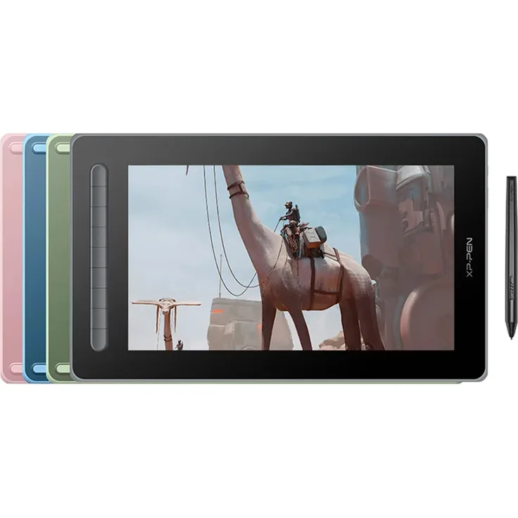 XP-Pen Artist 13 / 2 Gen Grafiktablet Grün, X3 Smart Chip Technologie, 130% sRGB Farbraum, 9 anpassbare Schnellzugriffstasten
