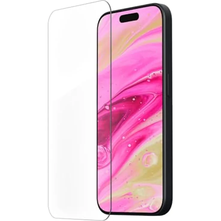 LAUT Prime Glass Screen Protector für iPhone 15 (6.1") - Hochwertiges Tempered Glass, 9H Kratzschutz, 100% recycelter Kunststoff
