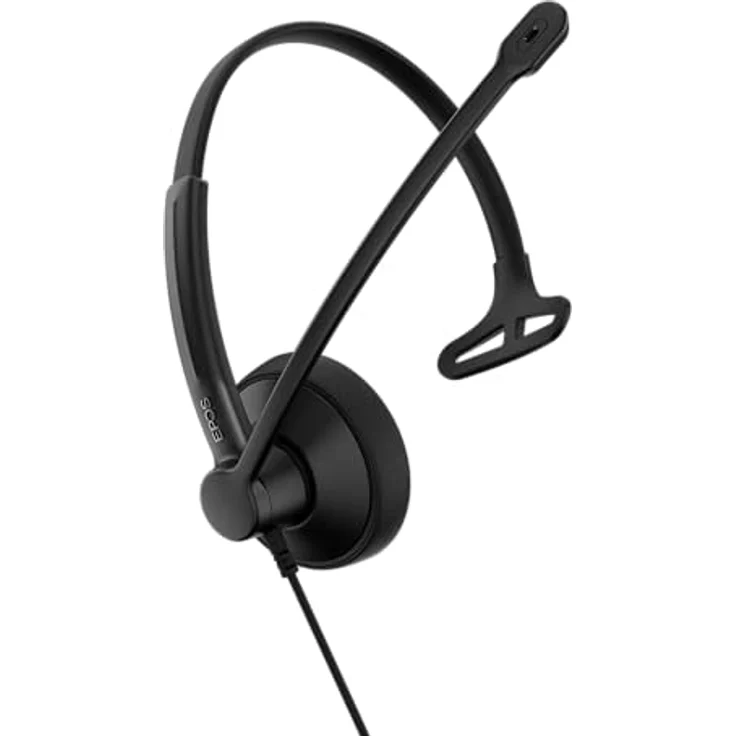 EPOS IMPACT 100 MS, kabelgebundenes On Ear Headset in Schwarz mit Mono-Sound, Noise Cancelling und Mikrofon-Stummschaltung – Bild 1