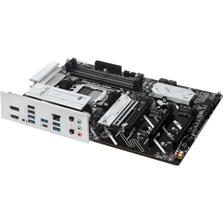 ASUS Prime B850-PLUS WiFi Gaming Mainboard Sockel AMD AM5, ATX DDR5 PCIe 5.0 3X M.2, WiFi 6E, DisplayPort HDMI BIOS Flashback Aura Sync, schwarz – Bild 3