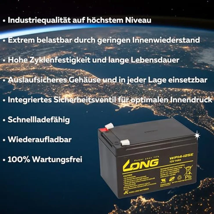Akku kompatibel E-Scooter Mach 1 Mach 1 1886 48V 4X 12V 14Ah AGM Blei Accu wie 15Ah – Bild 4