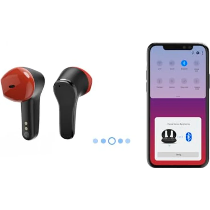 Hama Bluetooth-Kopfhörer Spirit Unchained, True Wireless Earbuds, ENC, FC, SW (ANC, 150 h, Kabellos), Kopfhörer, Schwarz – Bild 5