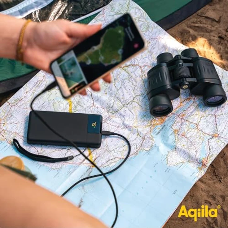 Aqiila Powerbank Powerbird B20+ 20000mAh, 65 W, 1x USB-A, 2x USB-C, schwarz – Bild 2