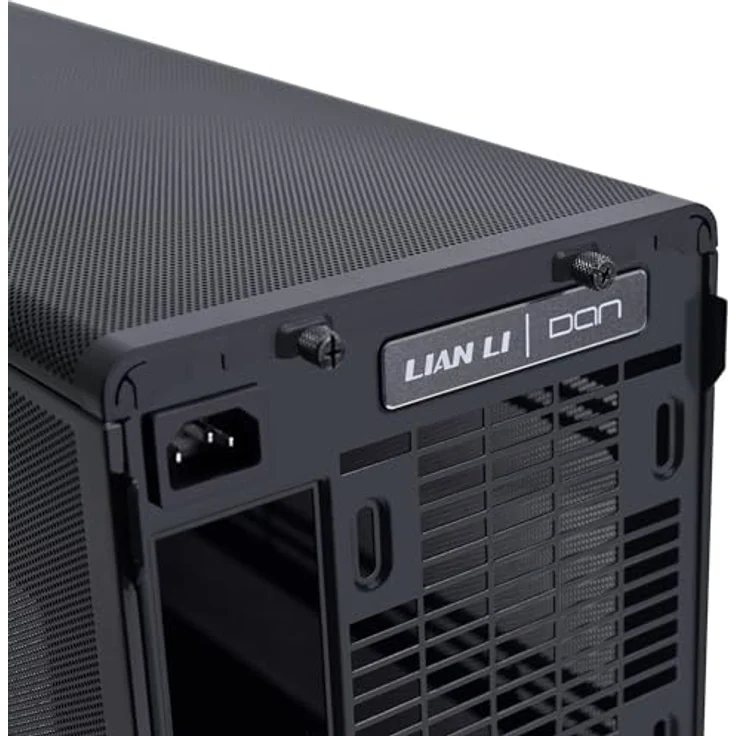 Lian Li DAN Cases A3-mATX Wood Edition PC-Gehäuse, Micro-ATX - Walnuss, schwarz - Kompaktes Gehäuse für Micro-ATX/Mini-ITX, Vier-Slot-GPU bis 415 mm, 360-mm-Radiator geeignet – Bild 4