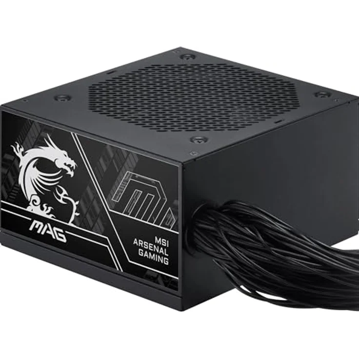 MSI MAG A650BN PCIE5 III Netzteil, 650W, 80 Plus Bronze, ATX 3.1, PCIe 5.1 GPU Unterstützung, native 12V-2x6 Anschlüsse, mattschwarz – Bild 1