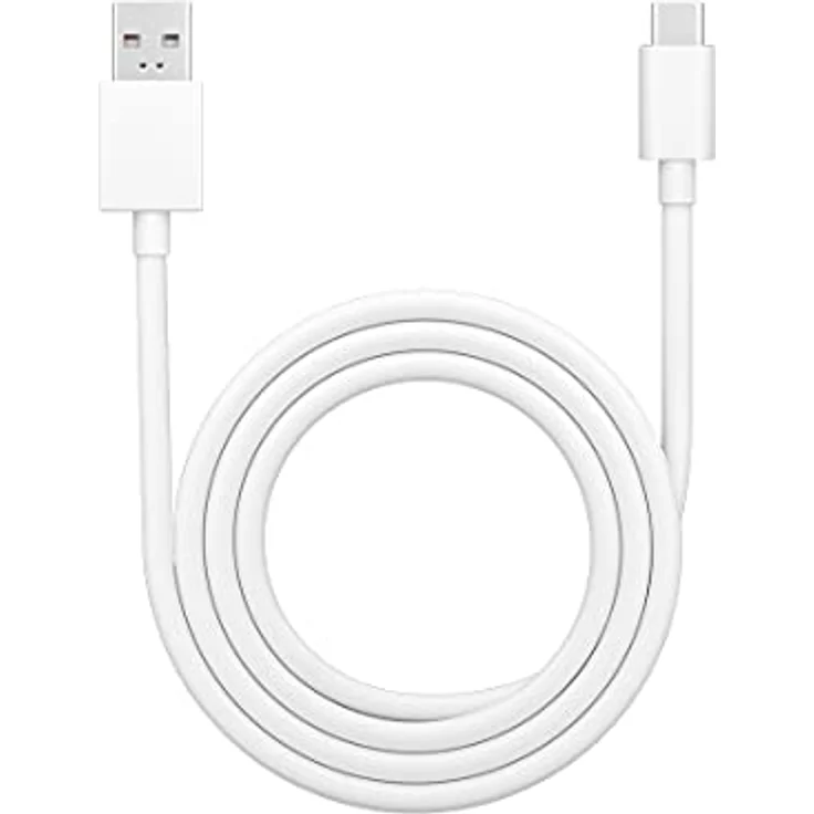Oppo VOOC USB C Kabel , schnelles Aufladen und Synchronisation, geeignet für Samsung Galaxy/Huawei/Oppo/Xiaomi/Apple MacBook, 1 m, Ladekabel/Datenkabel, weiß – Bild 2