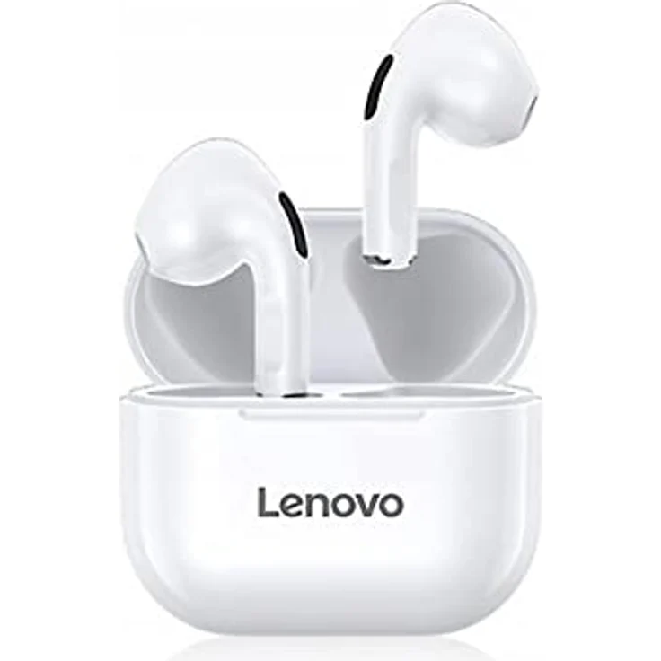 Original Lenovo TWS Kopfhörer, kabellos, Bluetooth, Touch-Steuerung, Stereo-Ohrhörer mit 300 mAh Kopfhörer-Ladehülle – Bild 2