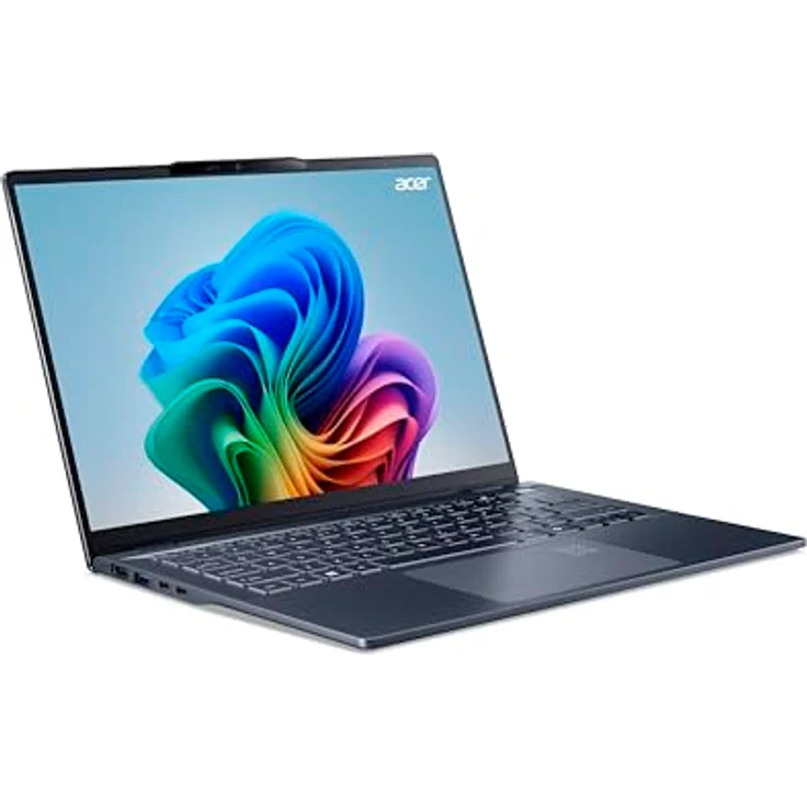 Acer Swift 14 AI (SF14-51-58TU) AI Notebook 40 Tops - 14" WQ2.8K OLED Display, Intel Core Ultra 5 226V, 16 GB RAM, 512GB SSD, Intel Arc Grafik 130V, AI Features, Windows 11, QWERTZ Tastatur, blau – Bild 3