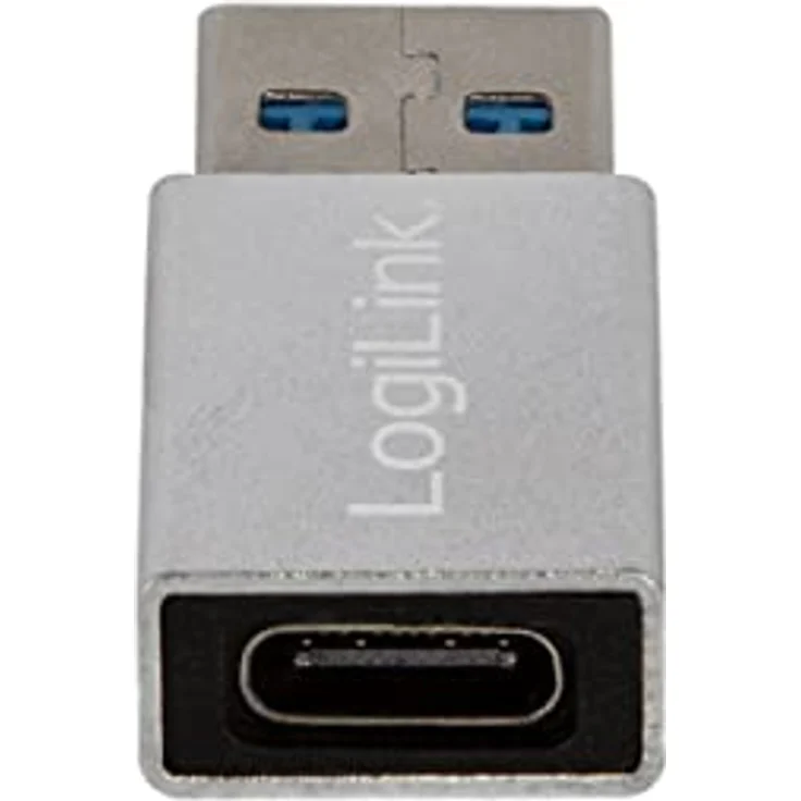 LogiLink USB 3.2 Gen1 Typ-C Adapter, USB-A (Stecker) zu USB-C (Buchse), Silber – Bild 5