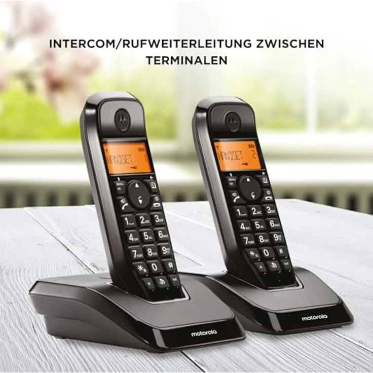 Motorola Kabelloses Telefon Motorola S1202 (2 Stück) Weiß – Bild 3