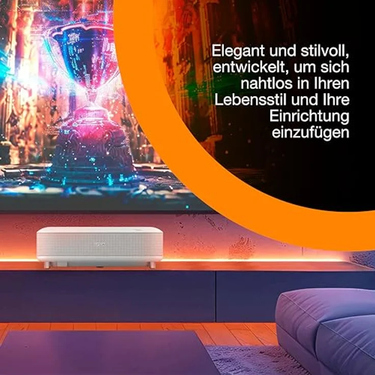Epson EH-LS670W, Ultrakurzdistanz-Smart-Laserprojektor mit 3600 Lumen und integriertem Google TV, Weiss – Bild 9