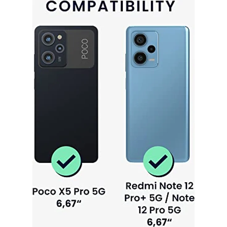 kwmobile 3X Displayschutzfolie für Xiaomi Redmi Note 12 Pro+ 5G / Note 12 Pro 5G - Transparente Schutzfolien Set – Bild 5