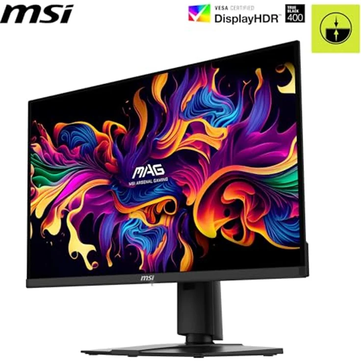 MSI MAG 272UP QD-OLED X24, 27 Zoll Gaming Monitor – 4K UHD 3840x2160, Quantum Dot OLED, 240Hz, 0,03ms, DisplayHDR TRUE Black 400, AMD FreeSync Premium Pro, USB-C (15W PD) – Bild 3