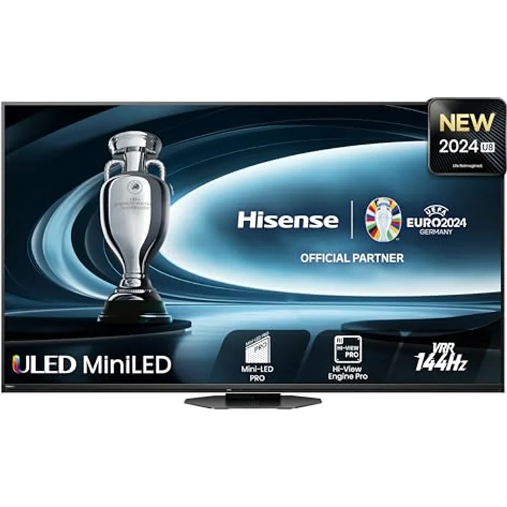Hisense 75U8NQ 189cm (75 Zoll) Fernseher, 4K Mini LED ULED HDR Smart TV, Quantum Dot, 120Hz/ 144Hz VRR, HDMI 2.1, Game Mode Pro, 2.1.2 Kanal Sound, Dolby Vision IQ & Atmos, Anthrazit, [2024] – Bild 1