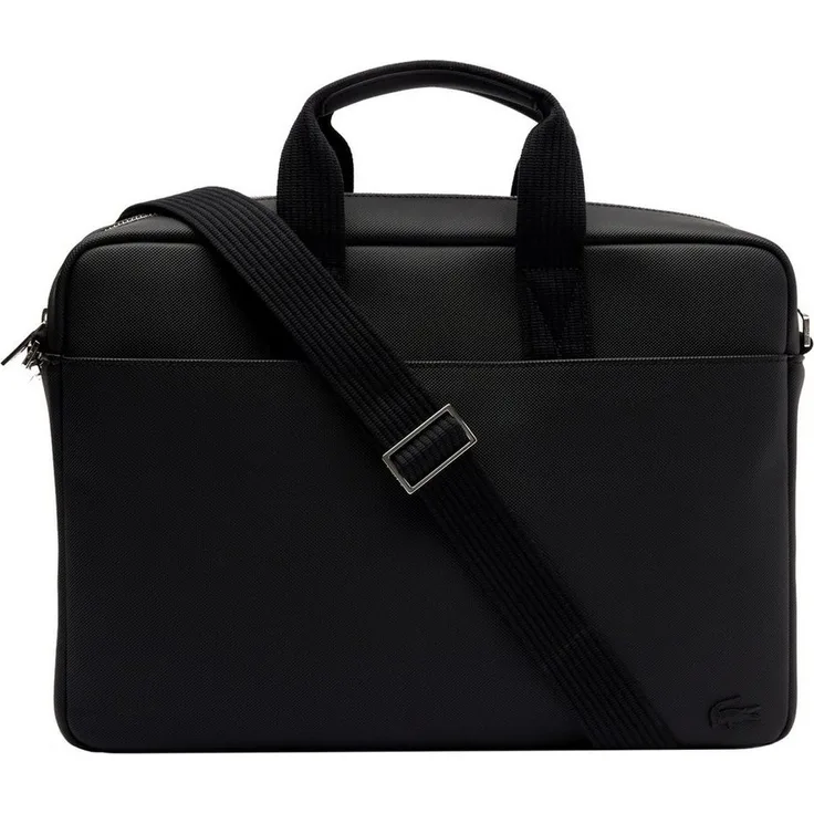 Lacoste Laptoptasche Men's Classic - Laptoptasche 15" 39 cm, gepolstertes Laptopfach, abnehmbarer Schultergurt - schwarz