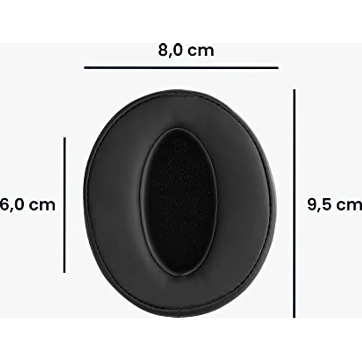 kwmobile 2X Ohrpolster kompatibel mit Sennheiser HD400S / HD450SE / HD458BT - Over Ear Kopfhörer Polster aus Kunstleder – Bild 4