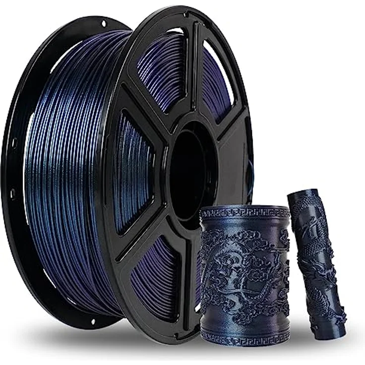 FLASHFORGE PETG 3D Drucker Filament 1.75mm, Chamäleon Farbverschiebung, Burnt Titanium, 1kg, Maßgenauigkeit ±0.02mm, verstopfungsfrei und knäuelfrei – Bild 1