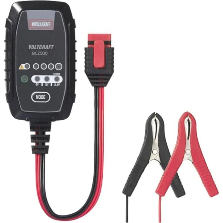VOLTCRAFT BC2500 VC-16015905 Automatikladegerät für 6 V und 12 V Batterien, 2.5A mit Sicherheitsfunktionen