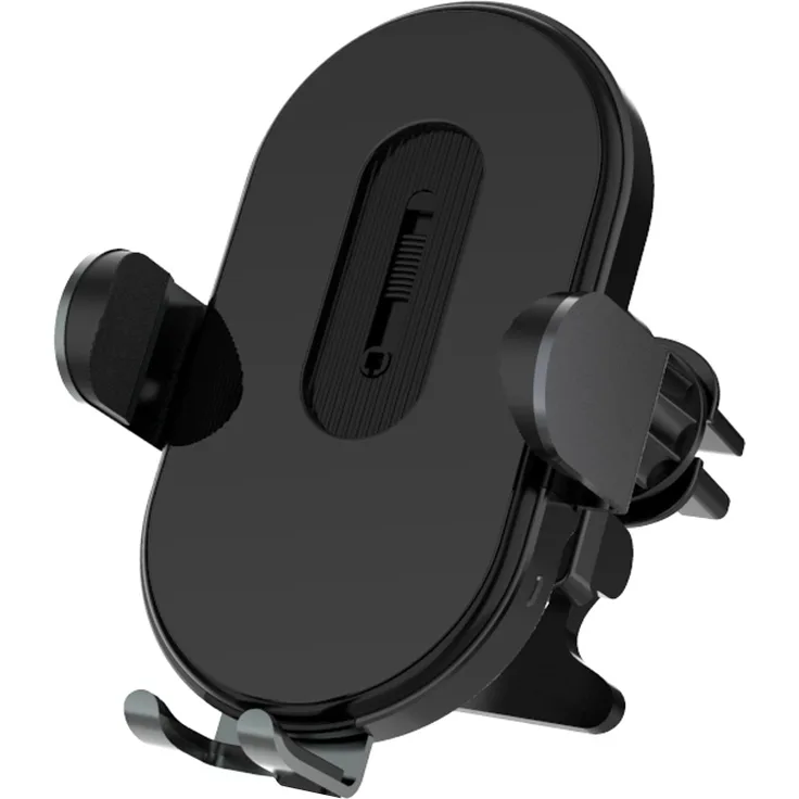 Fontastic Induktive KFZ Halterung MAGIC 15W, schwarz, automatischer Betrieb, für Smartphones von 4.7 bis 6.7 Zoll, 360° drehbar, geeignet für QI-fähige Geräte