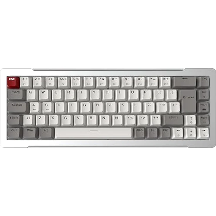 Raijintek MGA-68 Silber, 65% TKL Magnetschalter Gaming-Tastatur, kabelgebunden, Hot-Swappable, ARGB-Beleuchtung, CNC-Aluminumrahmen, USB-C, kompatibel mit Windows und Mac – Bild 4