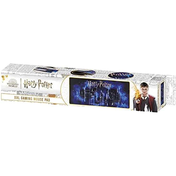 Harry Potter Hogwarts XXL-Mauspad, Polyvinylchlorid, 90 x 40 cm, offiziell lizenziert, rutschfester Untergrund, spritzwassergeschützte Kanten, glatte Oberfläche – Bild 6