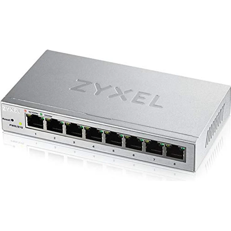 ZyXEL GS1200-8-EU0101F 8 Port ''GB'' Web/Smart ''MG'' Switch Silber – Bild 2