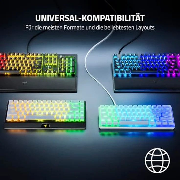 RAZER Phantom Tastenkappen-Upgrade-Set, lichtdurchlässig für RGB-Beleuchtung, unbeschriftet – Bild 6